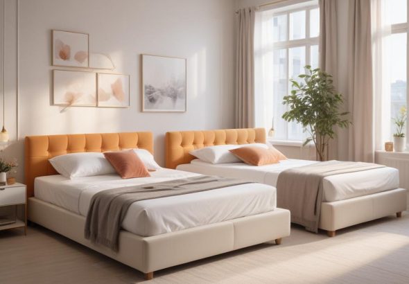 Двуспальные и односпальные кровати: виды, материалы, конструкции и ориентиры по стоимости